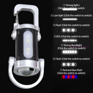 2025 New Outdoor Portable Mini Emergency Flashlight Waterproof 8-Hour Battery Life Keychain Light Holiday Gift Keychain