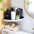 AKAPE - ECOCO Bathroom Storage Shelf Shower Snap Up Corner Shelf Shampoo Holder Basket Shelf Wall Shelves for Shelving Kitchen. 
