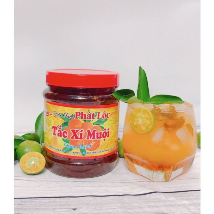 Tắc Xí Muội Phát Lộc hộp 900gam dùng làm trà tắc cực ngon