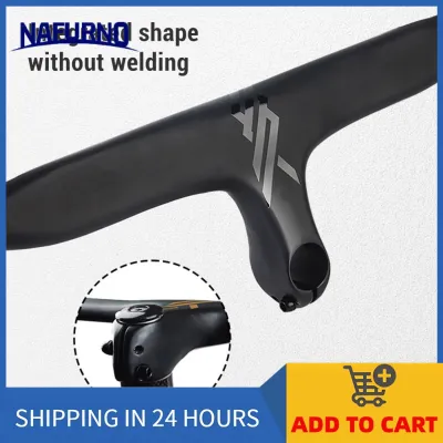 Nafurno Integrated Bent Cycle Handlebar Lightweight Aluminum Alloy for Road Biking