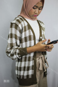 SWEATER RAJUT KARDIGAN KOTAK CARDIE RAJUT OUTERWEAR CARDIGAN RAJUT MUSLIM PREMIUM TERLARIS