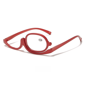 Fashion Monocle Glasses Full Frame Eyeglasses Makeup Eyewear Multifunctional Rotatable