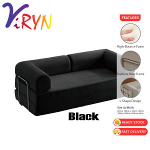 ViRYN 180cm/200cm Compression Foldable Sofa Bed Recliner Sponge Living Room Apartment Lazy Cofa Bed Katil Sofa Lipat
