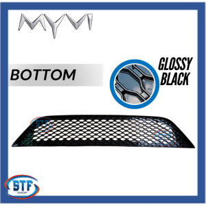 Perodua Myvi 2018-2021 Front Grill Glossy Black (Mini Cooper Style) RS/GR Grilled Plug And Play Honeycomb