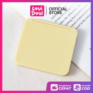 Cermin Lipat 2 Sisi Persegi Polos / Kaca Dandan Souvenir/ Kaca Make Up  Rias Mini Double Mirror