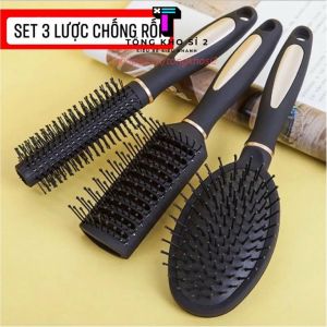 Set 3 lược chải tóc gỡ rối tạo kiểu cao cấp