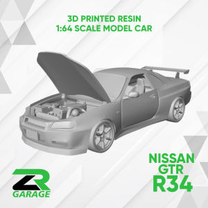 Kit Car 1/64 scale Nissan Skyline GTR R34 / Hotwheel Skyline R34 / Kit Car Resin
