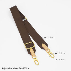 For LV Bag Adjustable Canvas Shoulder Bag Straps Crossbody Purse Metal Button Handbag Strap Replacement Bag Strap