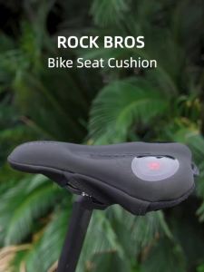 ROCKBROS Bicycle Saddle Cover Liquid Silicone Gels Saddle Cover Hollow Breathable Comfortable Soft Cycling Seat Accessories