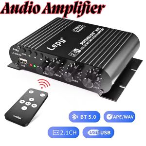 COD CEPAT Lepy Audio Amplifier Speaker Full Bass Bluetooth USB HiFi Sound Booster with Remote - LP-838USB