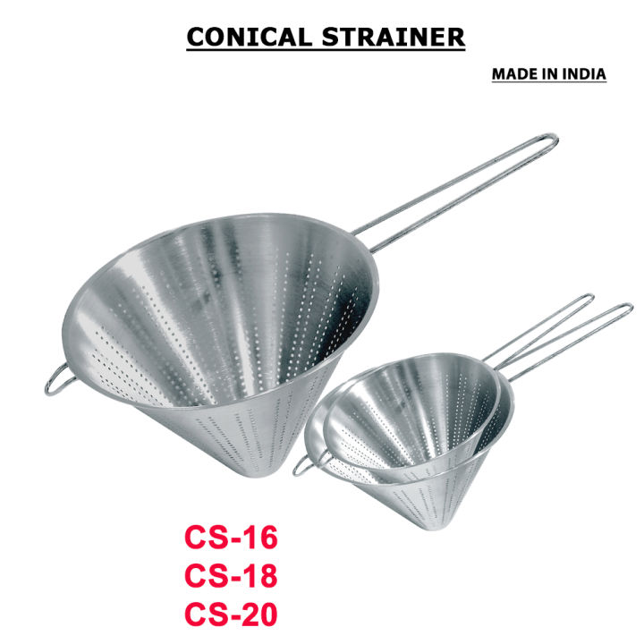 jvh STAINLESS STEEL CONICAL STRAINERS MADE IN INDIA PERFORATED SHEET