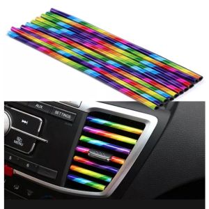 Trim List Ac Mobil Isi 10PCS Interior Hiasan Pajangan Dashboard Dekorasi 20cm Aksesoris Mobil MSP