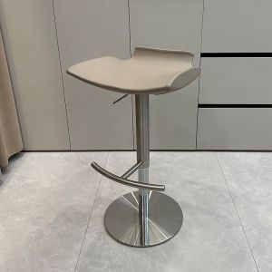 Bar Stool High Chair  Bar Stool Chair Island Chair  Dining Chair Island Chair malist Lifting Rotating Barstool Stainless Steel Material 吧台椅