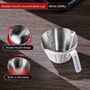 BINCOO Coffee Espresso Cup 304 Stainless Steel Measuring Cup Extraction Cup Milk Cup 90ML