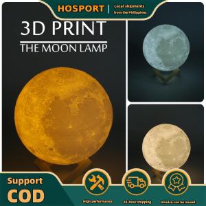 【HOSPORT】Portable 3D Moon Lamp Night Light with USB Power Touch Control and Color Shift for Relaxing Ambiance