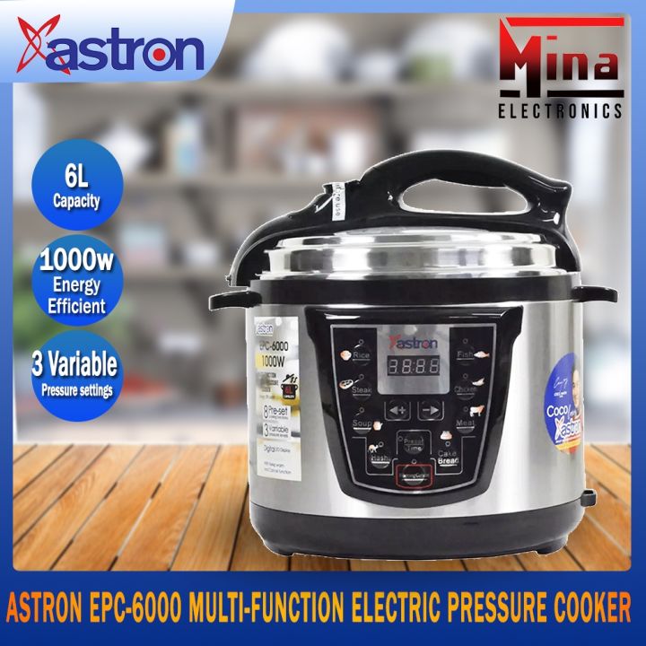 Astron EPC6000 Multifunction Electric Pressure Cooker Lazada PH
