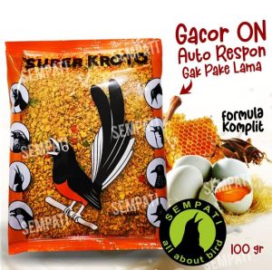 SEMPATI Pakan Burung Skm Kroto Sari Voer Pur Kasar Anti Stress Makanan Murai Kacer Jentet Cendet Punglor Decu Perenjak Prenjak Cucak Robin Trucukan Dll