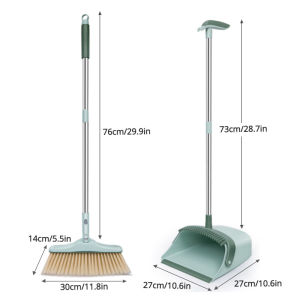 Konco 360 Rotatable Brooms Windproof Dustpans Set Floor Sweeper Household Cleaning Tools  Floor Cleaner  Dust Brush