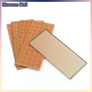 [Blossom] 5 Pcs 6.5x14.5cm Stripboard Veroboard Uncut PCB Platine Single Side Circuit Board