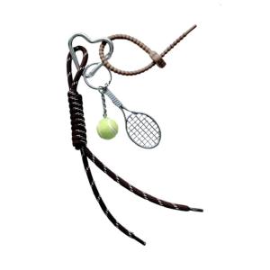 Multifunctional Baseball Rope Bag Charm Pendant Key Holder Bag Accessory Leather Texture Present for Stylish Individuals