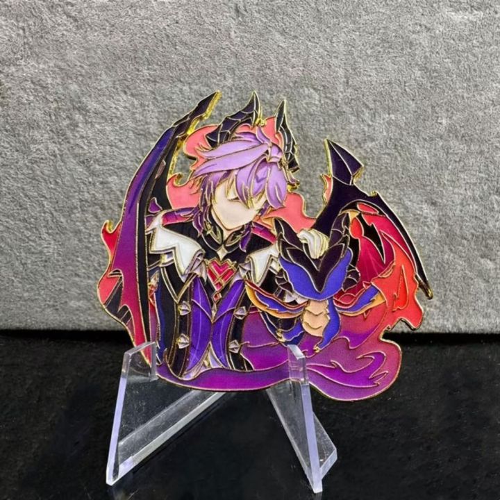 Badge épingles Flins - Genshin Impact - Broche Métal Cosplay, Décoration Sac Et Vêtements