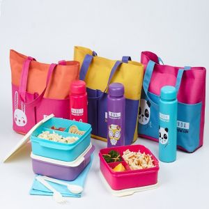 CPM Shuga Lunch Bag set of 4 pcs/ Kotak makan set dengan tas bekal