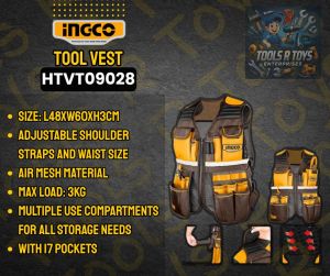 INGCO TOOL VEST | HTVT09028 | TOOLS R TOYS | ING-HANDTOOLS