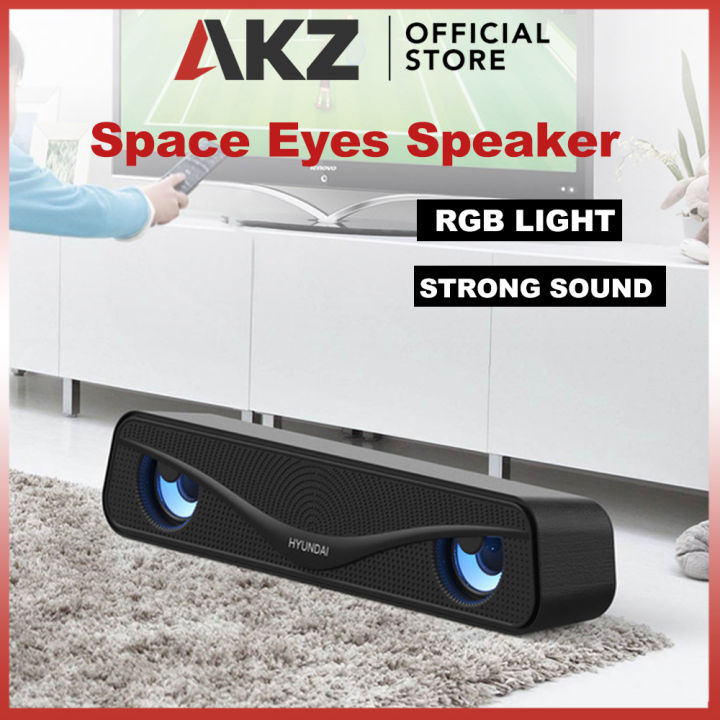 AKZ Space Eye Speaker Soundbar Colorful RGB LED Light Desktop Gaming ...