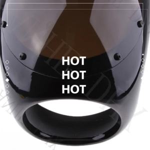 Motorcycle 7 inch Headlight Fairing Cover Handlebar Screen Windshield Retro Cafe Racer Drag Fits