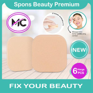 Spons Makeup Bedak Basah Padat Murah Kualitas Premium 10 pcs Spon Bedak Make up Sponge Bedak Kosmetik