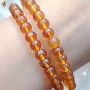 Graduation Grade Orange Blue Amber Abacus Rondelle Bracelet