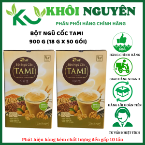 Bột ngũ cốc TAMI loại có đường hộp 900g 50 gói Cty TMF