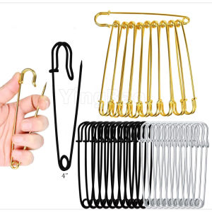 20pcs Large Heavy Duty Steel Safety Pins for Clothes Secure Holdfor Leather Canvas and Wool Sharp Tip Perfect for Clothing Diapers Blankets