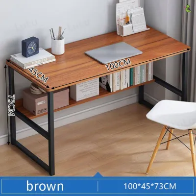 LALA-Modern Study Table Home Office Desk Computer Study Writing Desk Study Table Office Table Meja Belajar 2 Tingkat Meja Pejabat/ Meja Komputer学习桌