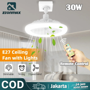 lampu kipas LED 50W lampu langit-langit Remote ruang tamu kamar tidur - Lampu Led Ceiling Light Plafon Kipas Listrik