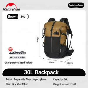 Carrier Ultralight 30L + 5L Naturehike Hellium CNK2300016 Tas Ultralight Hiking Ransel Keril Kerir Backpack Tas Gunung