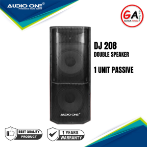Speaker Pasif Aktif Fullrange Sound System Panggung Audio One DJ 208 Double Speaker 8 inch Garansi | GA