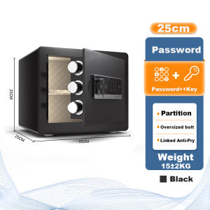 Safe Box Fingerprint Password Key Safe Home Electronic Password Safe Office Anti-Theft Alarm