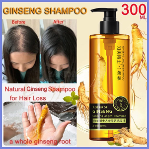 Hair Growth Shampo Ginseng Herbal Shampoo 300ml Anti-Hair Loss Shampoo Anti-dandruff and oil control Promotes hair growth Increases Hair Volume 洗发水防脱发