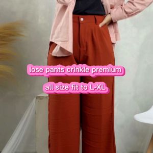 Celana Crinkle Wanita Casual: Pilihan Terbaik untuk Kegiatan Sehari-hari
