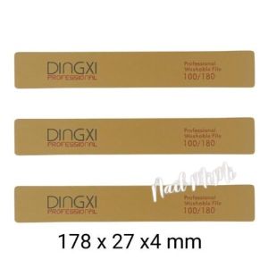 Dũa móng DINGXI nhám da bò  dũa móng nail xịn màu nâu