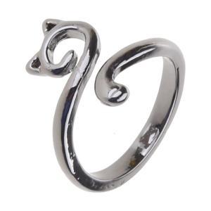 Cats Animals Open Ring Cute Cat Adjustable Rings for Women Crochet Tension Regulator Finger Ring Unique Decor