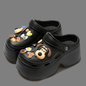 LAYTENY Sandal Kodok Dewasa Wanita Sandal Baim Wedges Platform Sandal Slop Wanita