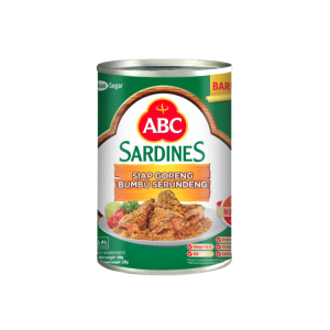 Sarden Kaleng / Canned Fish ABC Sardines Ikan 425 Gram Tomato Chili Ekstra Pedas 400 Gr Bumbu Serundeng