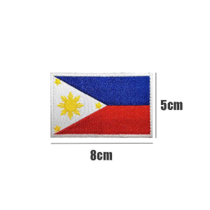 5pcs PH Flag Patch 5x8cm Embroidery Philippine Flag Patch For Backpack Satchel Decor