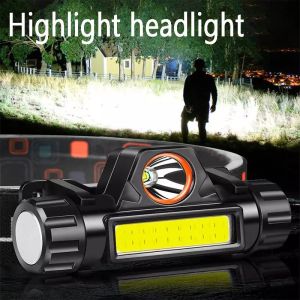LED Headlamp Portable Mini Dual Light Source Multifunctional Work Light For Outdoor Emergency Campin