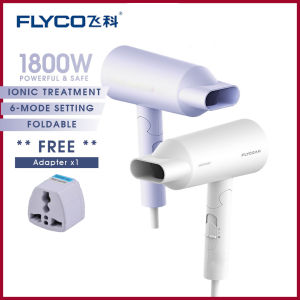 Flyco Anion Hair Dryer 1800W High Power Foldable Blower Fast Drying For Dormitory Home Travel FH6276/FH6277