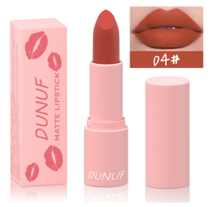 Son lì Dunuf 12 màu sắc dưỡng ẩm không thấm nước cho đôi môi hấp dẫn