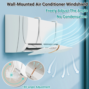 Wall-Mounted Air Conditioner Windshield Aircon Deflector Wind Spread Adjustable Prevent Direct Wind Air Baffle Block 空调挡风板