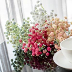White Babys Breath Artificial Flowers Gypsophila Plastic Flowers For Home Decorative DIY Wed Party Decoration Fake Flower